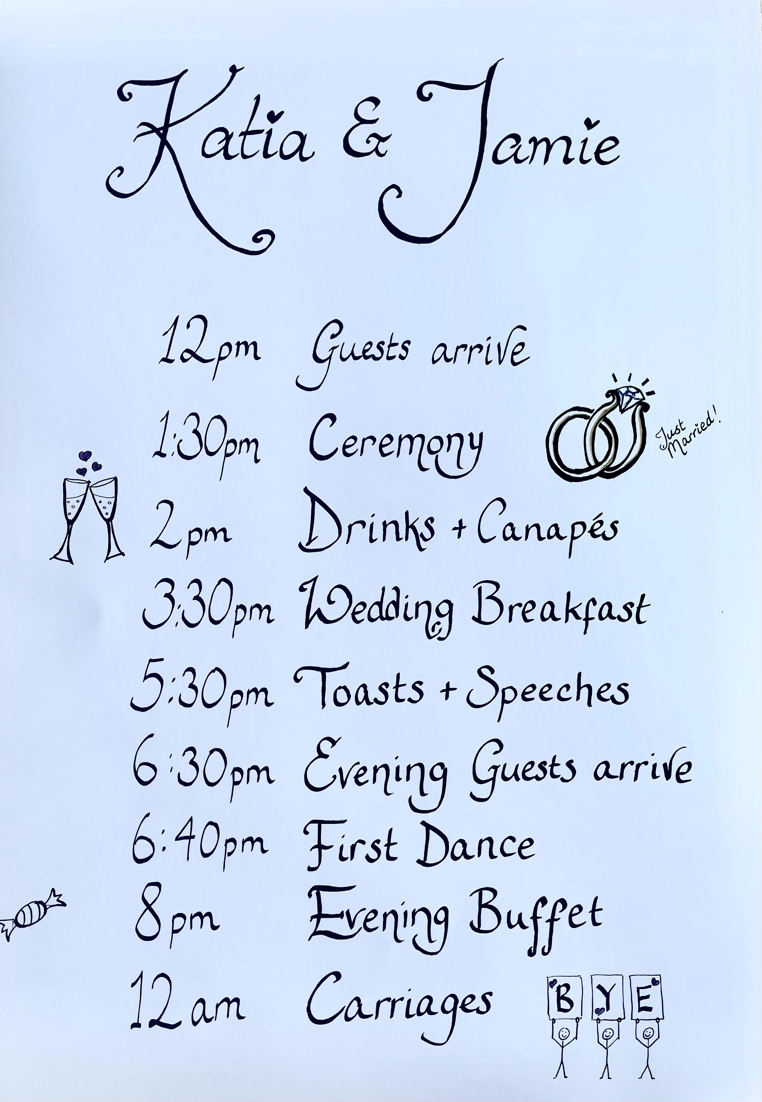 Wedding Day Schedule